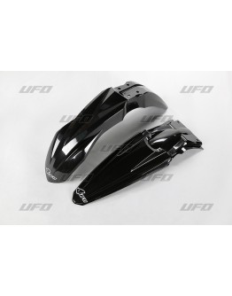 Set aripa fata spate UFO KAWASAKI KXF 450 '16-'17, KXF 250 '17 (KA04733001, KA04734001), culoare Negru