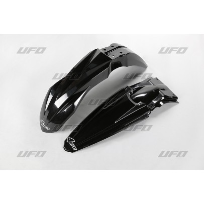 Set aripa fata spate UFO KAWASAKI KXF 450 '16-'17, KXF 250 '17 (KA04733001, KA04734001), culoare Negru