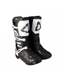 Cizme Offroad Leatt Cross 3.5 - Negru/Alb