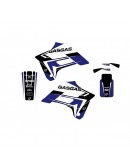 Kit grafic BLACKBIRD GAS GAS EC 125/250/300 '02-'06; FSR 450 '02-'06 DREAM 4 culoare Albastru Negru Alb