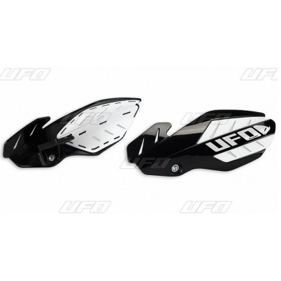 Handguard UFO FLAME SUZUKI RMZ 250/450 '12-'17 culoare Negru/Alb (kit montaj inclus)