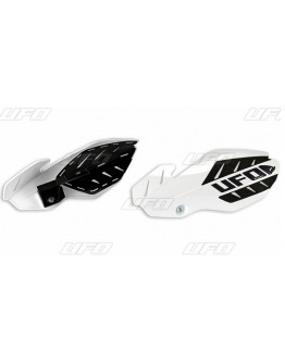 Handguard UFO FLAME SUZUKI RMZ 250/450 '12-'17 culoare Alb/Negru (kit montaj inclus)