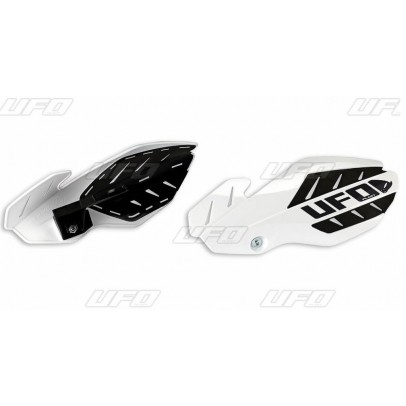 Handguard UFO FLAME SUZUKI RMZ 250/450 '12-'17 culoare Alb/Negru (kit montaj inclus)