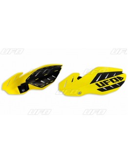 Handguard UFO FLAME SUZUKI RMZ 250/450 '12-'17 culoare Galben/Negru (kit montaj inclus)