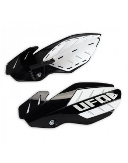 Handguard UFO FLAME YAMAHA YZ 125/250 '14-'17 culoare Negru/Alb (kit montaj inclus)