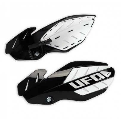 Handguard UFO FLAME YAMAHA YZ 125/250 '14-'17 culoare Negru/Alb (kit montaj inclus)