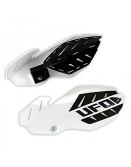 Handguard UFO FLAME YAMAHA YZ 125/250 '14-'17 culoare Alb/Negru (kit montaj inclus)