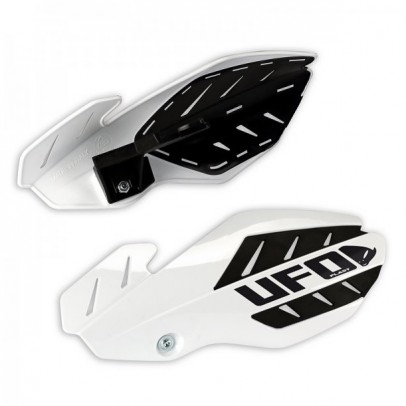 Handguard UFO FLAME YAMAHA YZ 125/250 '14-'17 culoare Alb/Negru (kit montaj inclus)