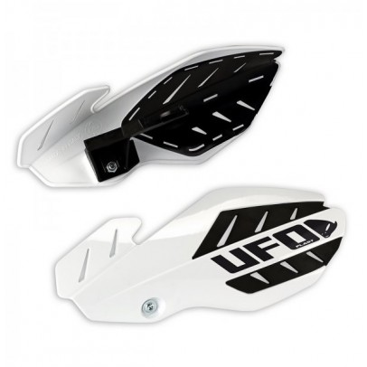 Handguard UFO FLAME YAMAHA YZF 250/450 '14-'17 culoare Alb/Negru (kit montaj inclus)