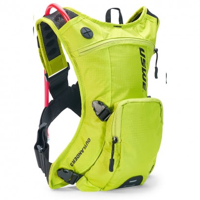 Ghiozdan USWE Camel Bag Outlander 3 Crazy Capacitate 1.5L Lichid (Rucsac 3L+2L) - Galben fluo