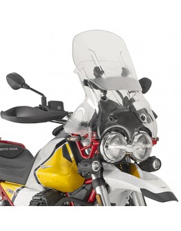 Parbriz moto KAPPA - MOTO GUZZI V85 TT (2019) Airflow reglabil Transparent