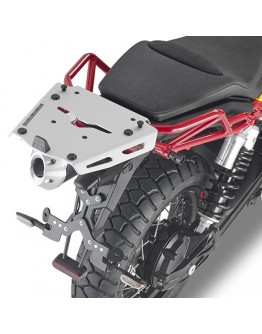 Suport pentru topcase KAPPA - MOTO GUZZI V85 TT (2019) aluminiu MONOKEY