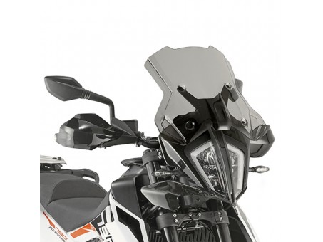 Parbriz moto KAPPA - KTM 790 ADVENTURE / R (19-20) 35 X 46 CM Fumuriu - necesar Kit montaj D7711KITK