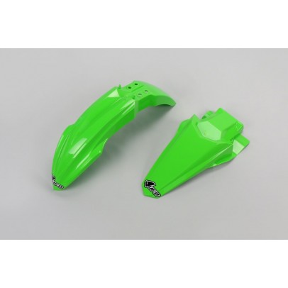 Set aripa fata spate UFO KAWASAKI KX 85 '14-'17 (KA04726026, KA04727026) culoare Verde (OEM 2017)