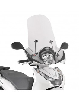 Parbriz moto KAPPA - HONDA SH MODE 125 '21, 51 X 66 CM Transparent - necesar Kit montaj A1193AK