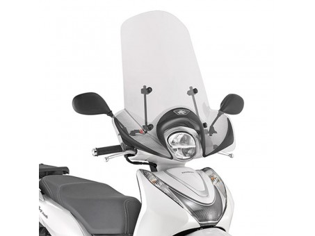 Parbriz moto KAPPA - HONDA SH MODE 125 '21, 51 X 66 CM Transparent - necesar Kit montaj A1193AK