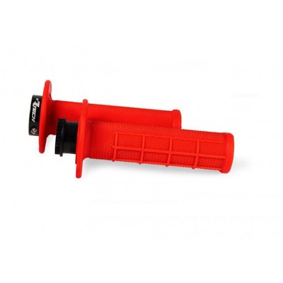 Mansoane Racetech (RTech) R20 Lock-On Half Waffle (22+25mm)+ 8 Adaptoare Role - Rosu fluo