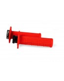 Mansoane Racetech (RTech) R20 Lock-On Half Waffle (22+25mm) + 3 Adaptoare Role pentru Beta - Rosu fluo