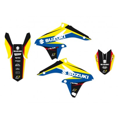 Kit grafic BLACKBIRD SUZUKI RMZ 250 '10-'18 DREAM 4 culoare Albastru Galben Negru