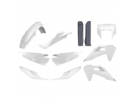 Kit plastice POLISPORT - (FULL KIT) Husqvarna TE/FE TPI '20-'23  - Alb Gri