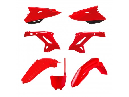 Kit plastice POLISPORT - HONDA CR 125/250 '04-'07 - OEM (Rosu Negru)