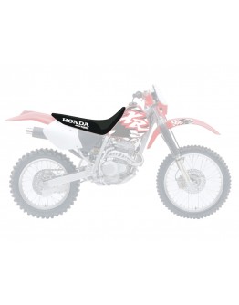 Husă șa BLACKBIRD HONDA XR 250/400 '96-'04 (17) LOGO HONDA, culoare Negru/Alb