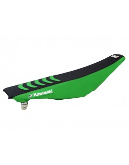 Husă șa BLACKBIRD KAWASAKI KXF 250 '13-'20, KXF 450 '12-'18 DOUBLE GRIP 3 culoare Negru Verde