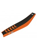 Husă șa BLACKBIRD KTM SX/SXF '98-'06, EXC/EXCF '98-'07 (SX ALL MODELS '98-'06) (EXC ALL MODELS '98-'07) DOUBLE GRIP 3 culoare Negru Portocaliu