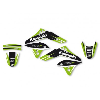 Kit grafic BLACKBIRD KAWASAKI KX 250F '06-'08 DREAM 4 culoare Verde Negru