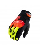 Manusi Kenny Racing Cross/Enduro Safety Black/Red/Orange- Negru/Rosu/Galben fluo