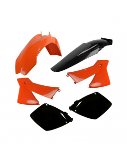 Kit accesorii carena din plastic model 7 KTM EXC, EXC-F, SX - Portocaliu,Negru