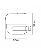 Lacat antifurt blocare disc frana Oxford Micro XA5