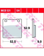 Placute de frana TRW MCB531