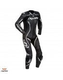 Costum (combinezon) motociclete femei piele Ixon vara model Vortex Lady LS: Negru/Alb