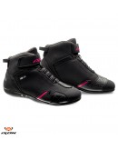 Ghete moto Roadster femei All Season Ixon model Gambler LS - Negru/fuchsia (roz)