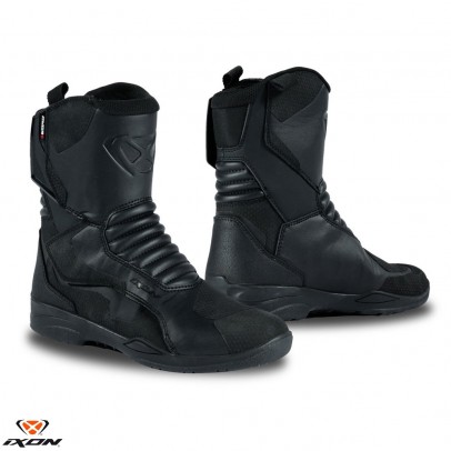 Ghete (cizme) moto Touring/Adventure barbati All Season Ixon model Midgard WP MS - Negru (100% waterproof)