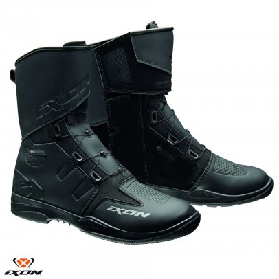 Ghete (cizme) moto Touring/Adventure barbati All Season Ixon model Kassius MS: Negru (100% waterproof)