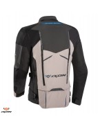 Geaca (jacheta) motociclete barbati Touring/Adventure Ixon All season model Ragnar MS: Negru/Antracit/Gri