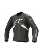 Geaca de piele Alpinestars GP PLUS R V3 48 - Negru/Gri/Alb