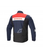 Geaca texil impermeabila ALPINESTARS HONDA SMX SOFTSHELL - Albastru/Rosu/Alb