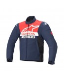 Geaca texil impermeabila ALPINESTARS HONDA SMX SOFTSHELL - Albastru/Rosu/Alb