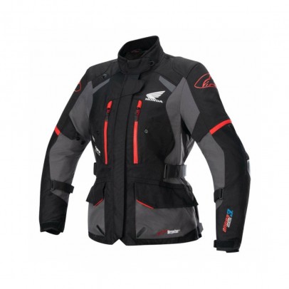 Geaca dama textil impermeabila Alpinestars HONDA STELLA ANDES V3 DRYSTAR - Negru/Gri/Rosu