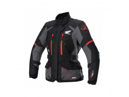 Geaca dama textil impermeabila Alpinestars HONDA STELLA ANDES V3 DRYSTAR - Negru/Gri/Rosu