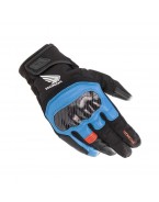 Manusi de piele impermeabile ALPINESTARS HONDA SMX Z DRYSTAR - Negru/Albastru