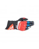 Manusi de piele racing ALPINESTARS HONDA GP PRO R3 - Negru/Rosu/Albastru