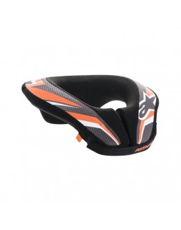 Protectie de gat pentru copii ALPINESTARS SEQUENCE YOUTH NECK ROLL - Negru/Portocaliu