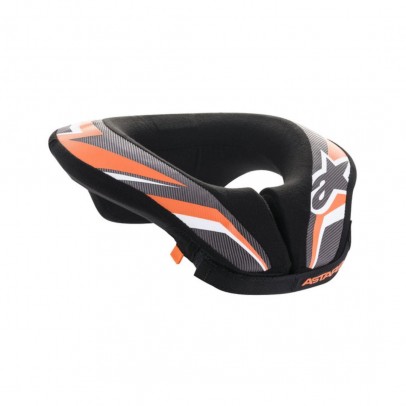 Protectie de gat pentru copii ALPINESTARS SEQUENCE YOUTH NECK ROLL - Negru/Portocaliu