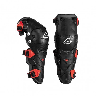 Set genunchiere ACERBIS EVO 3.0 - Negru/Rosu