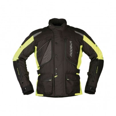 Geaca moto Modeka Aeris II - Negru,Galben fluo