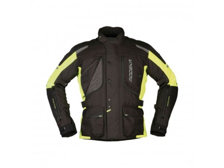 Geaca moto Modeka Aeris II - Negru,Galben fluo